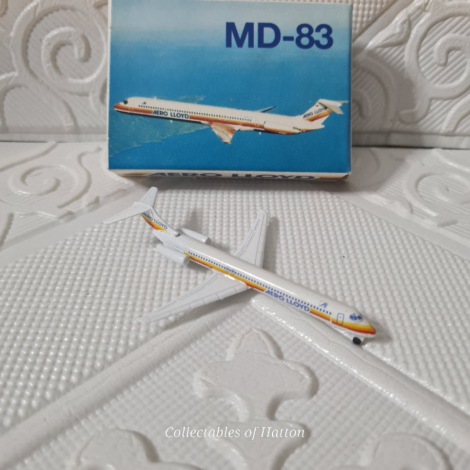 Schabak 1:600 Douglas MD-83 Aero Lloyd Germany diecast plane boxed 904/61