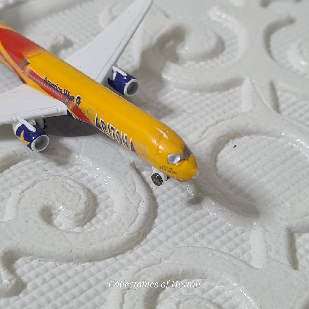 Schabak 1:600 Boeing 757 American West Airlines Arizona Flag Germany diecast plane boxed 908/128a