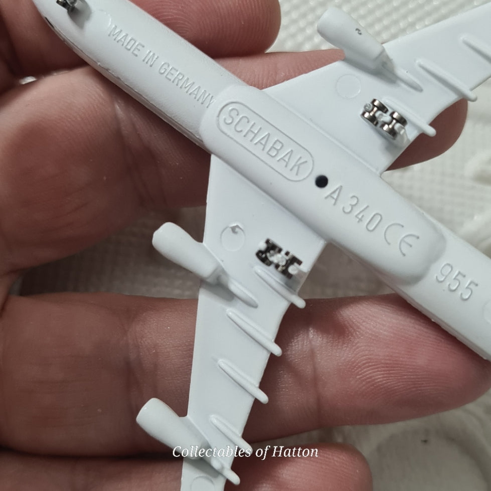 Schabak 1:600 Airbus A-340 Aerolineas Argentinas Germany diecast plane boxed 955/76