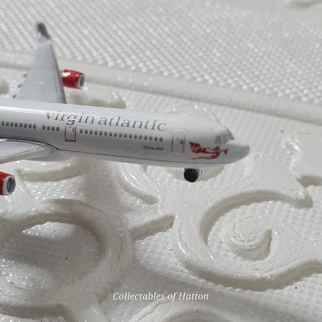Schabak 1:600 Airbus A-340 Virgin Germany diecast plane boxed 955/127