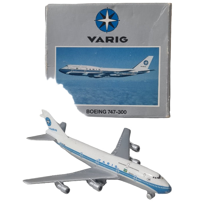 Schabak 1:600 Boeing 747-300 Varig "Brasil" Germany diecast plane boxed 901/12