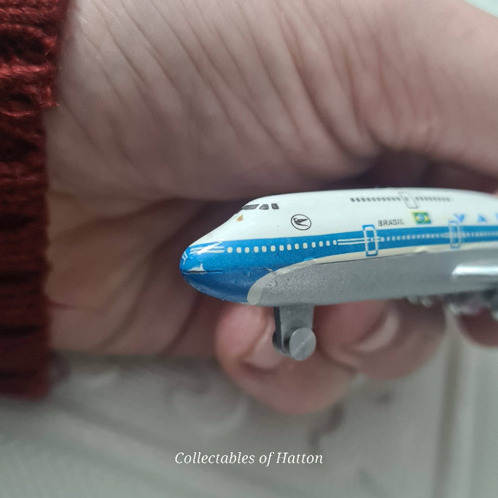 Schabak 1:600 Boeing 747-300 Varig "Brasil" Germany diecast plane boxed 901/12