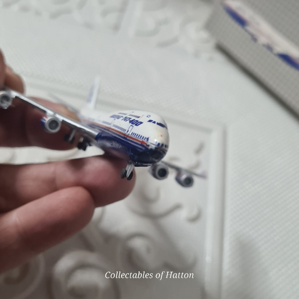 Schabak 1:600 Boeing 747-400 generic issue Germany diecast plane boxed 921/33