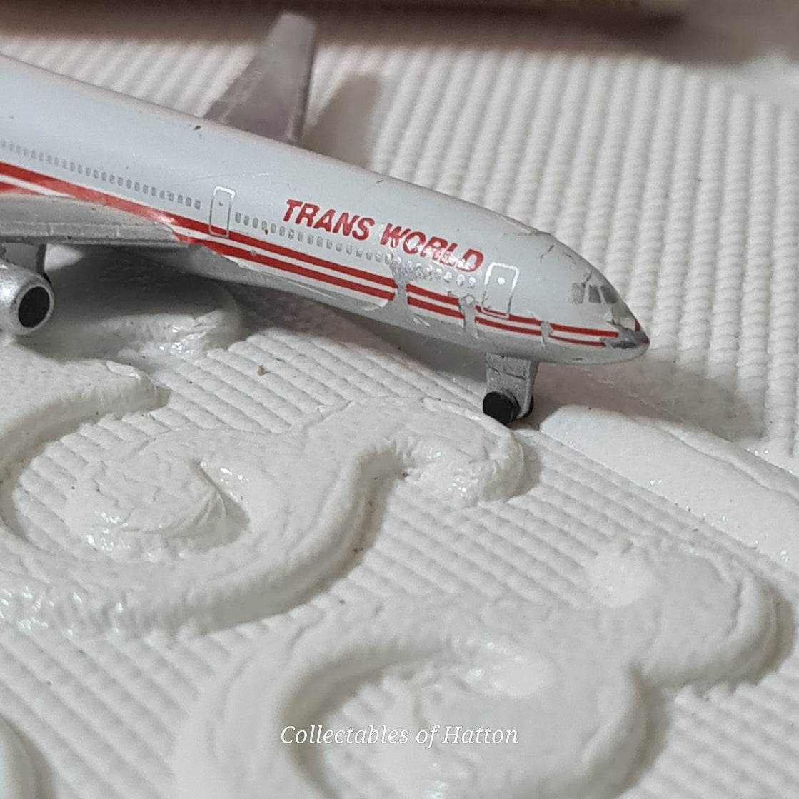 Schabak 1:600 TriStar L-1011 TWA Trans World Germany diecast plane boxed 909/10