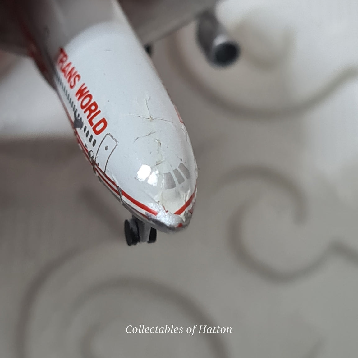 Schabak 1:600 TriStar L-1011 TWA Trans World Germany diecast plane boxed 909/10