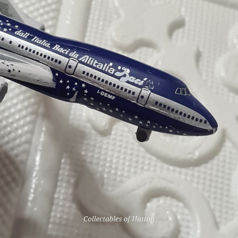 Schabak 1:600 Boeing 747 Alitalia Baci rare livery  Germany diecast plane boxed 901/15d