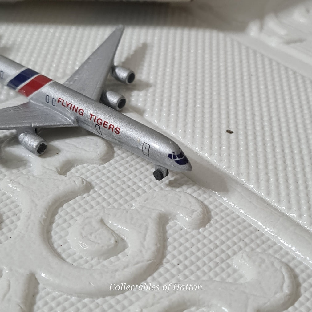 Schabak 1:600 Douglas DC-8-73 Flying Tigers Germany diecast plane boxed 922/54
