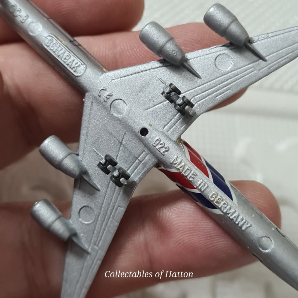 Schabak 1:600 Douglas DC-8-73 Flying Tigers Germany diecast plane boxed 922/54