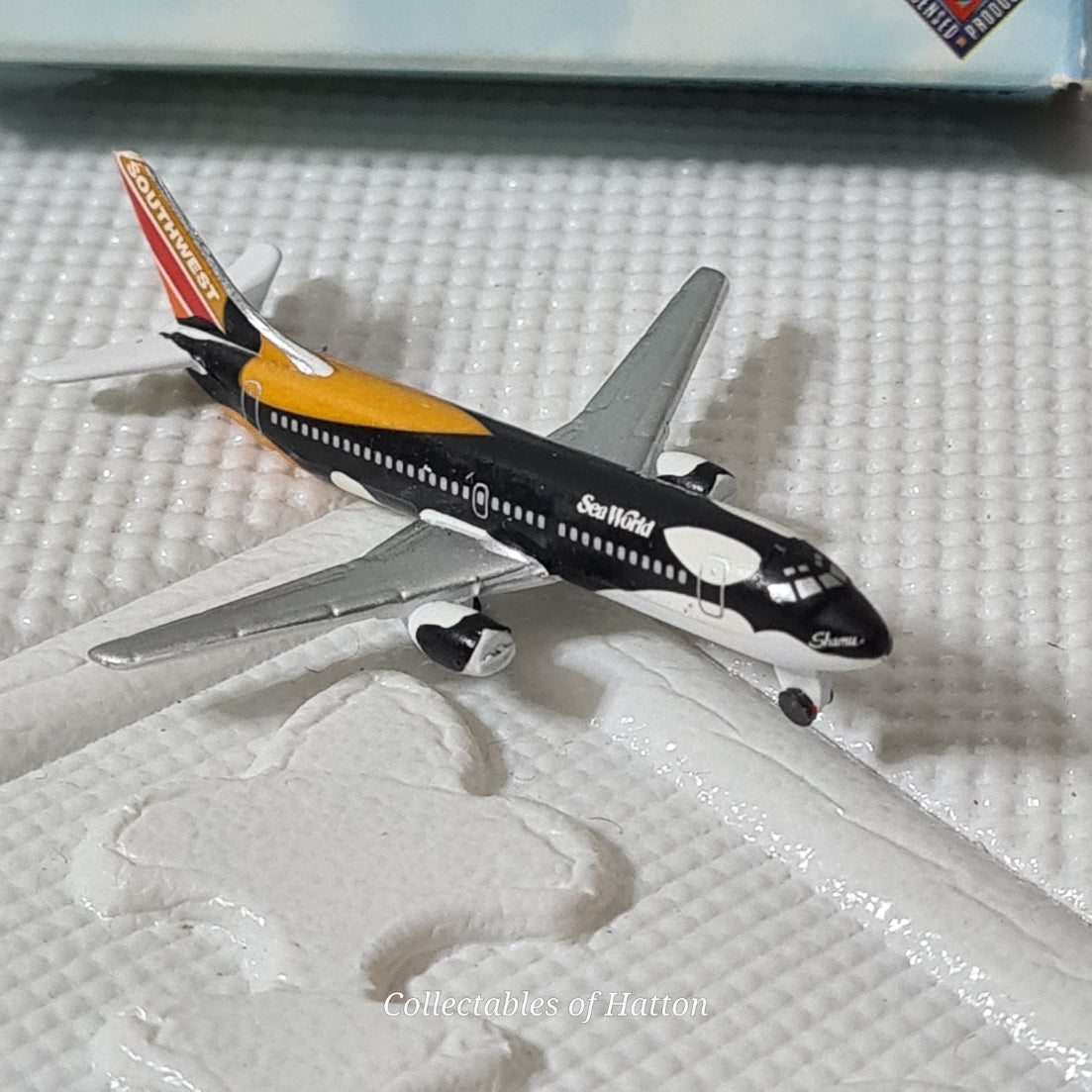 Schabak 1:600 Boeing 737-300 soutwest airlines SHAMU ONE Sea world Germany diecast plane boxed 925/160b