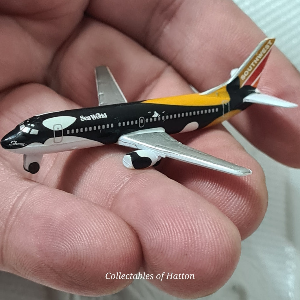 Schabak 1:600 Boeing 737-300 soutwest airlines SHAMU ONE Sea world Germany diecast plane boxed 925/160b
