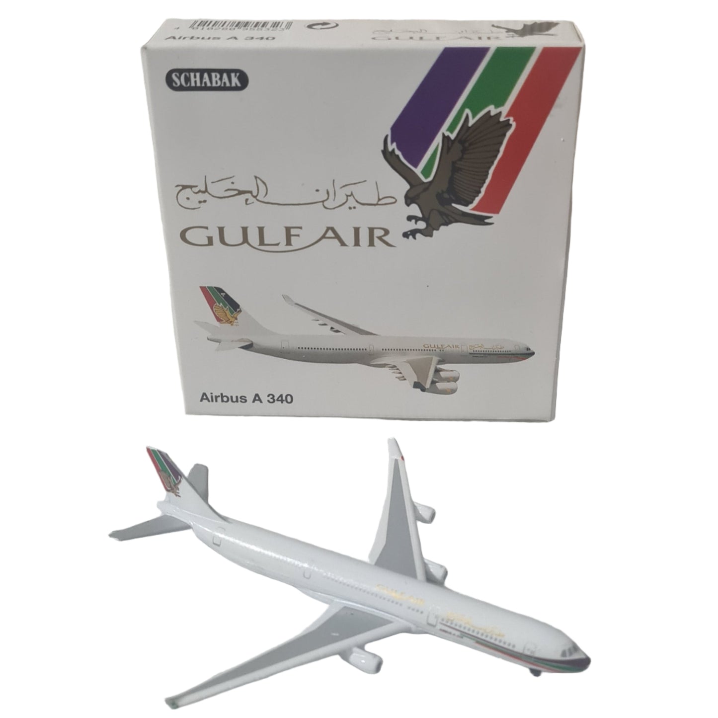 gulf air boeing a-340 airbus diecast model