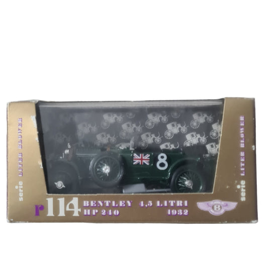 Brumm R114 1:43 Bentley Blower 4.5 litre 1932  #8 racing car diecast model perfect boxed