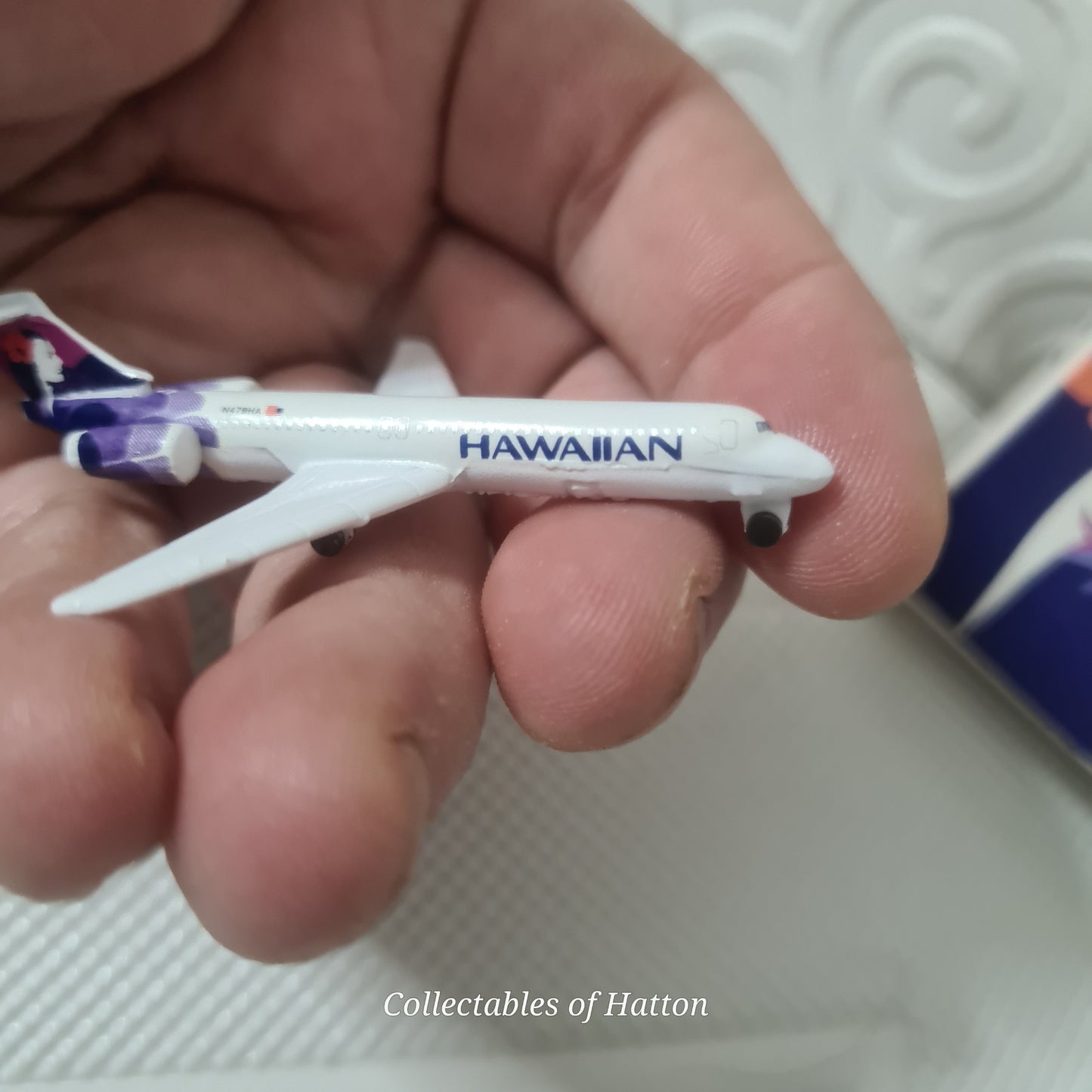 Schabak 1:600 Boeing 717 Hawaiian Germany diecast plane boxed 964/121