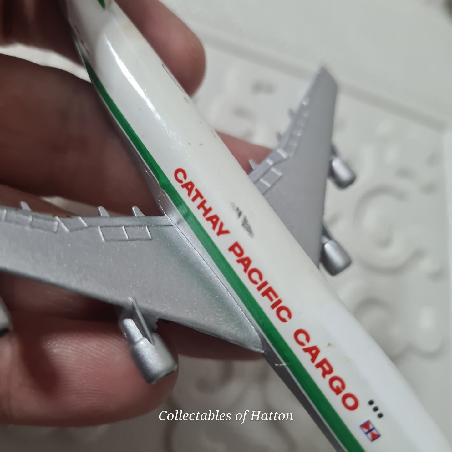 Schabak 1:600 Boeing 747-400 Cathay Pacific Germany diecast plane boxed 921/50