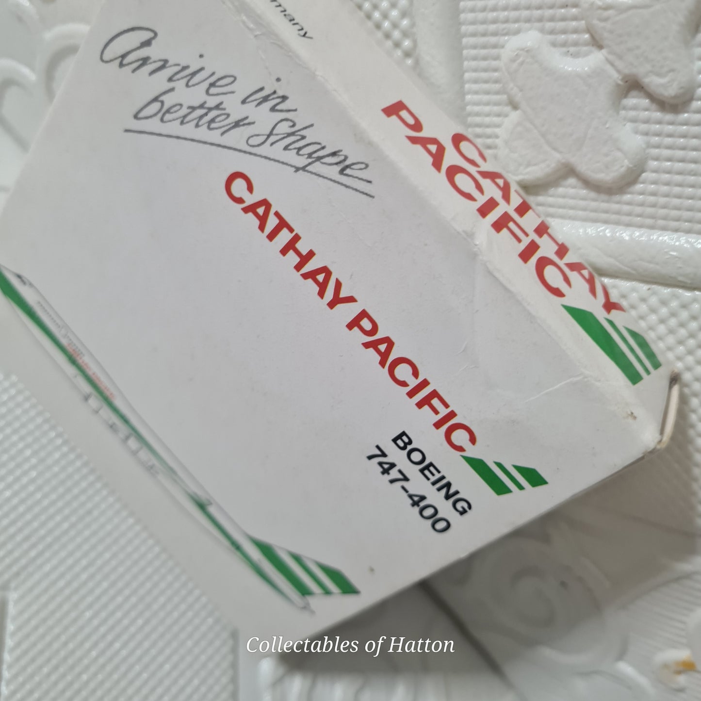 Schabak 1:600 Boeing 747-400 Cathay Pacific Germany diecast plane boxed 921/50