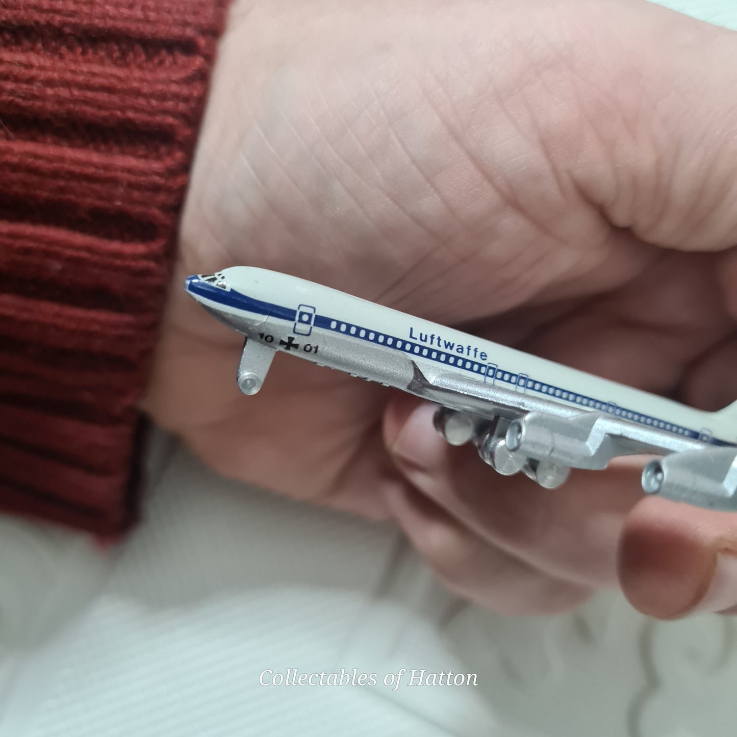 Schabak 1:600 Boeing 707 Luftwaffe  Germany diecast plane boxed 935/85