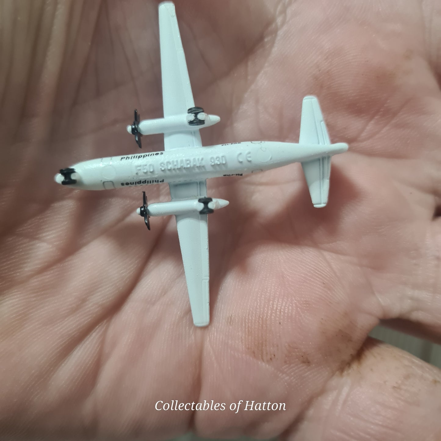 Schabak 1:600 Fokker 50 Philippine airlines Germany diecast plane boxed 930/90