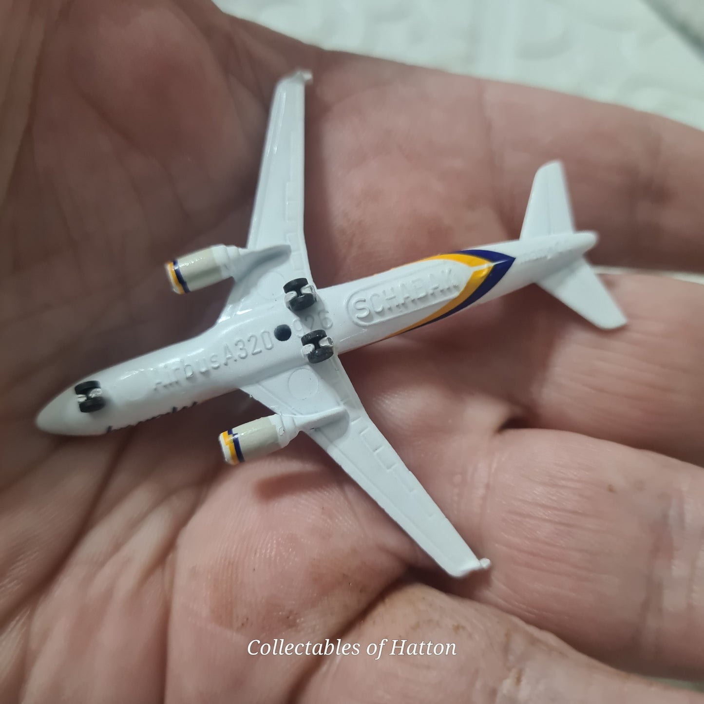 Schabak 1:600 Airbus A-320 Midway Germany diecast plane boxed 926/184