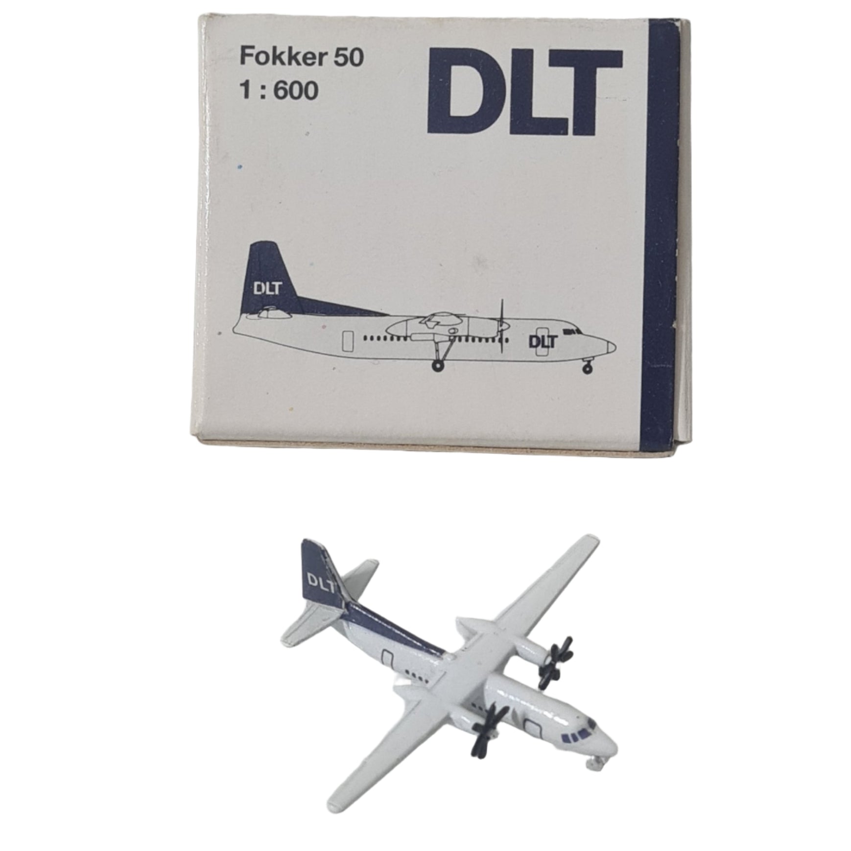 DLT Fokker 50 diecast schabak plane model