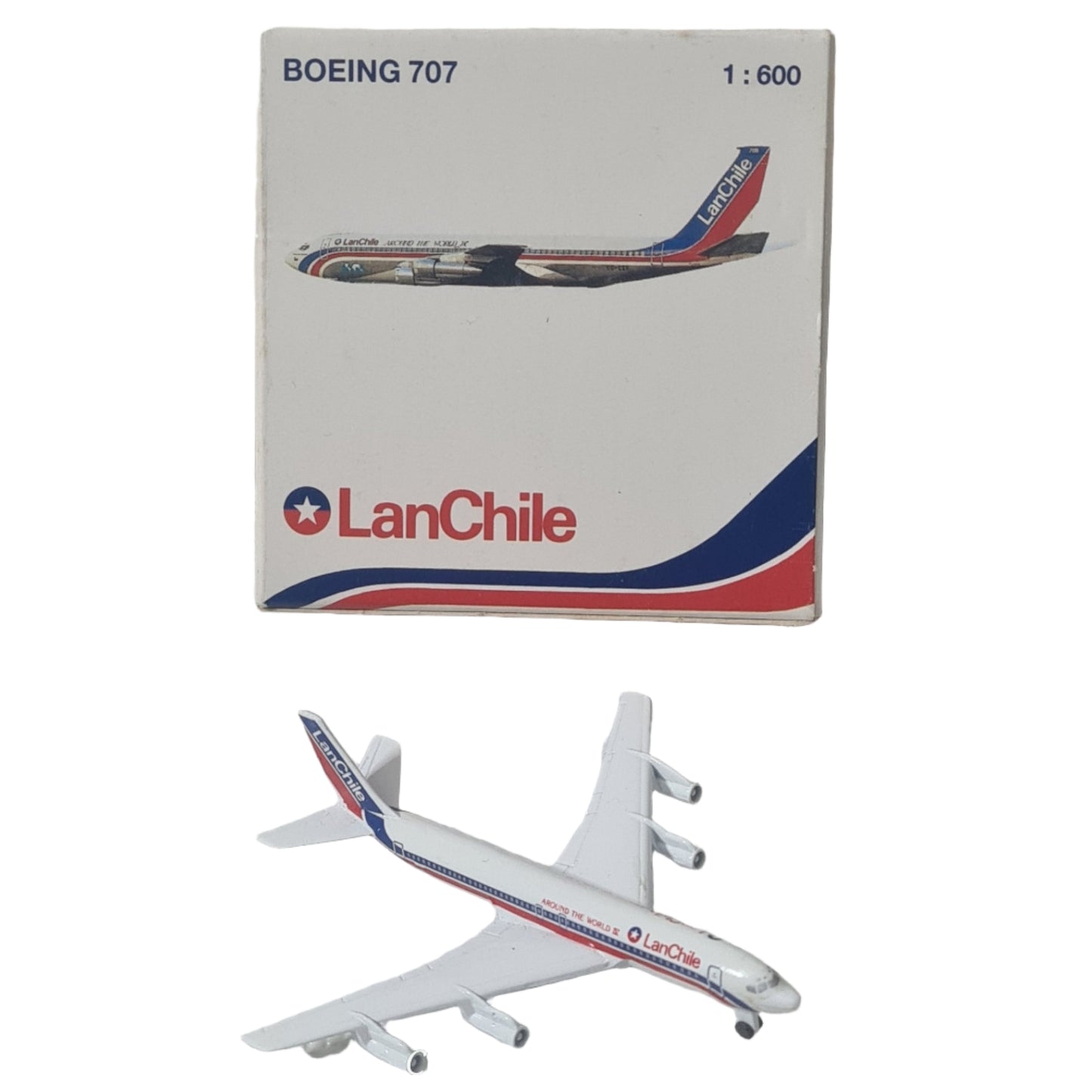 boeing 707 lanchile schabak diecast model
