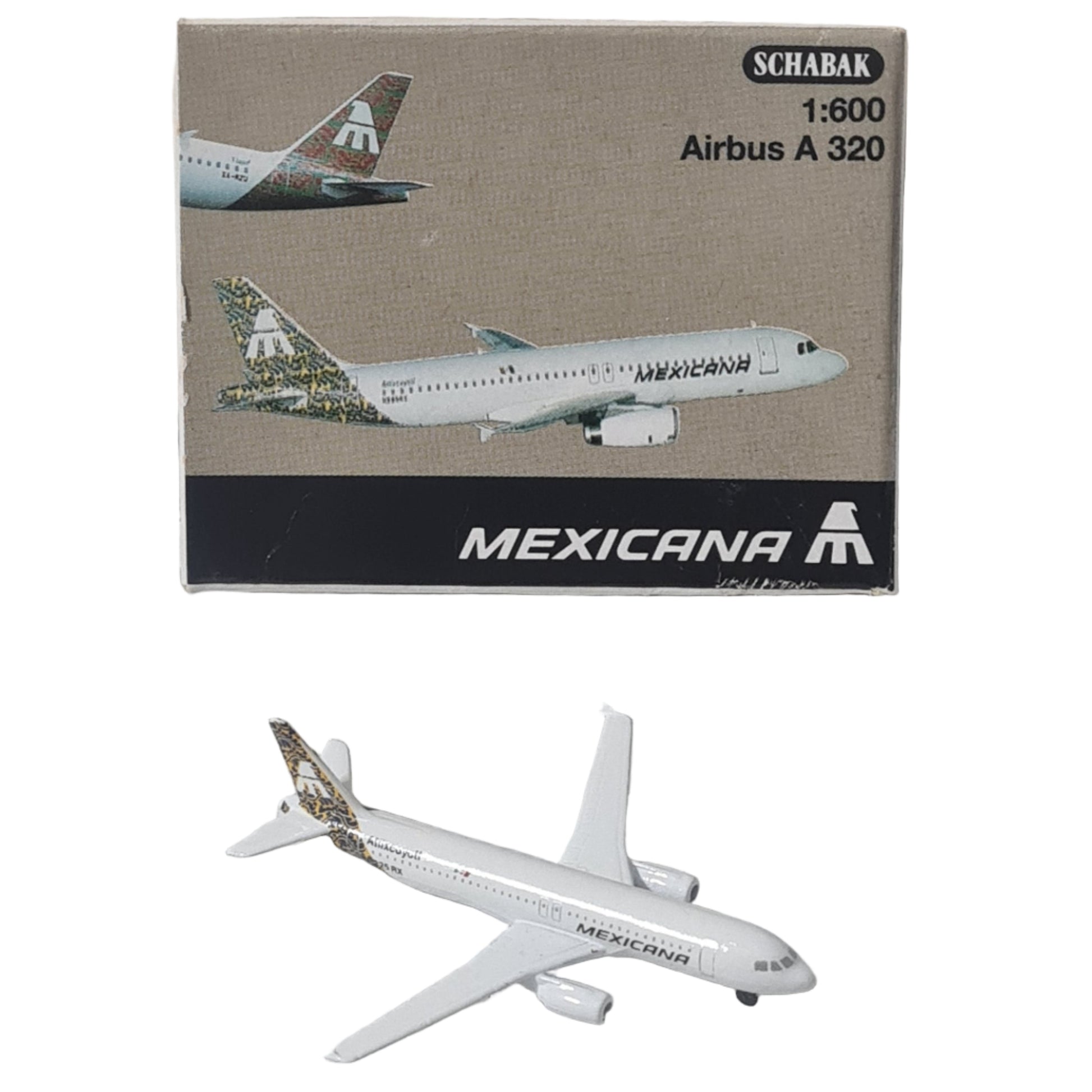 mexicana airbus diecast schabak model