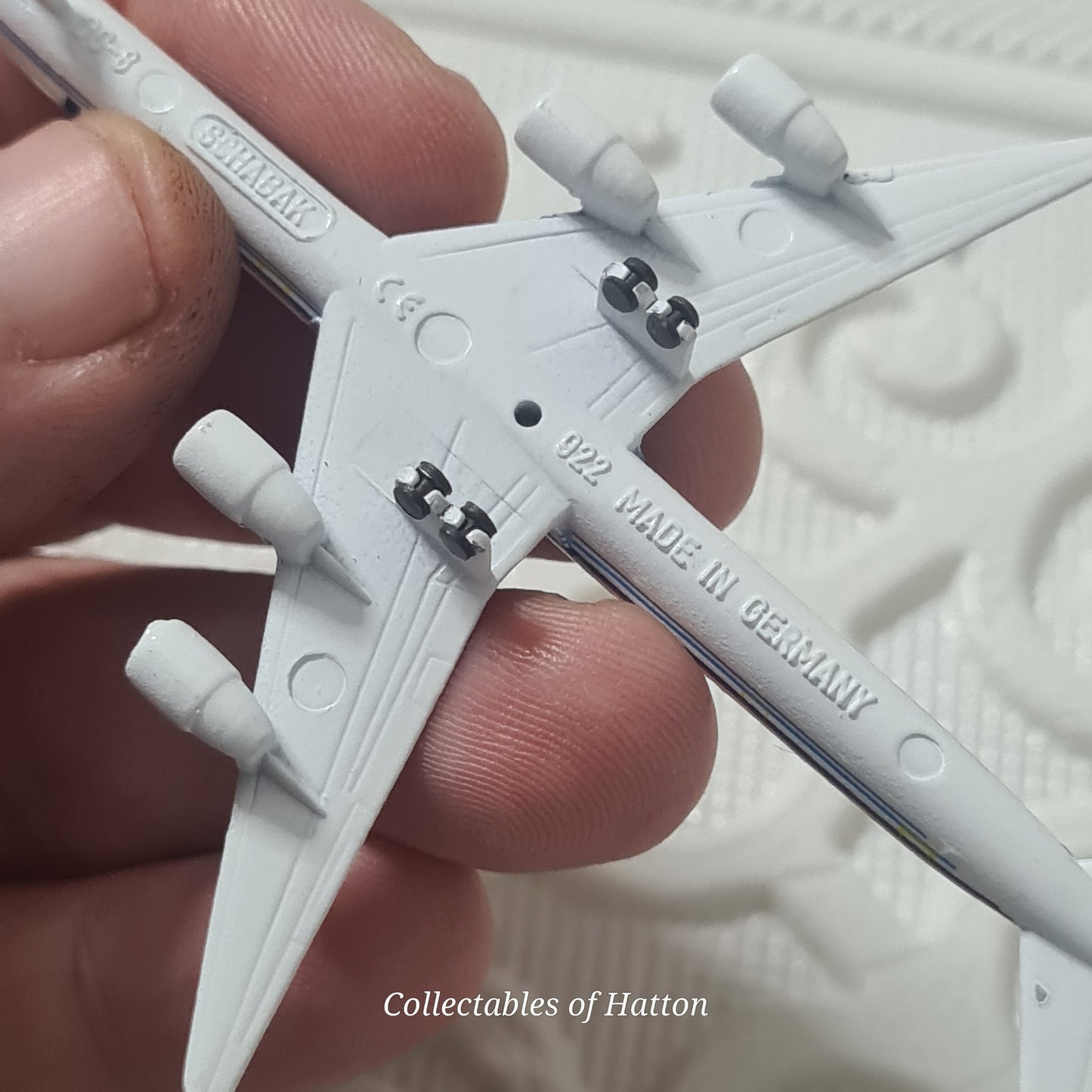 Schabak 1:600 Super DC-8-63 ASA Germany diecast plane boxed 922/58