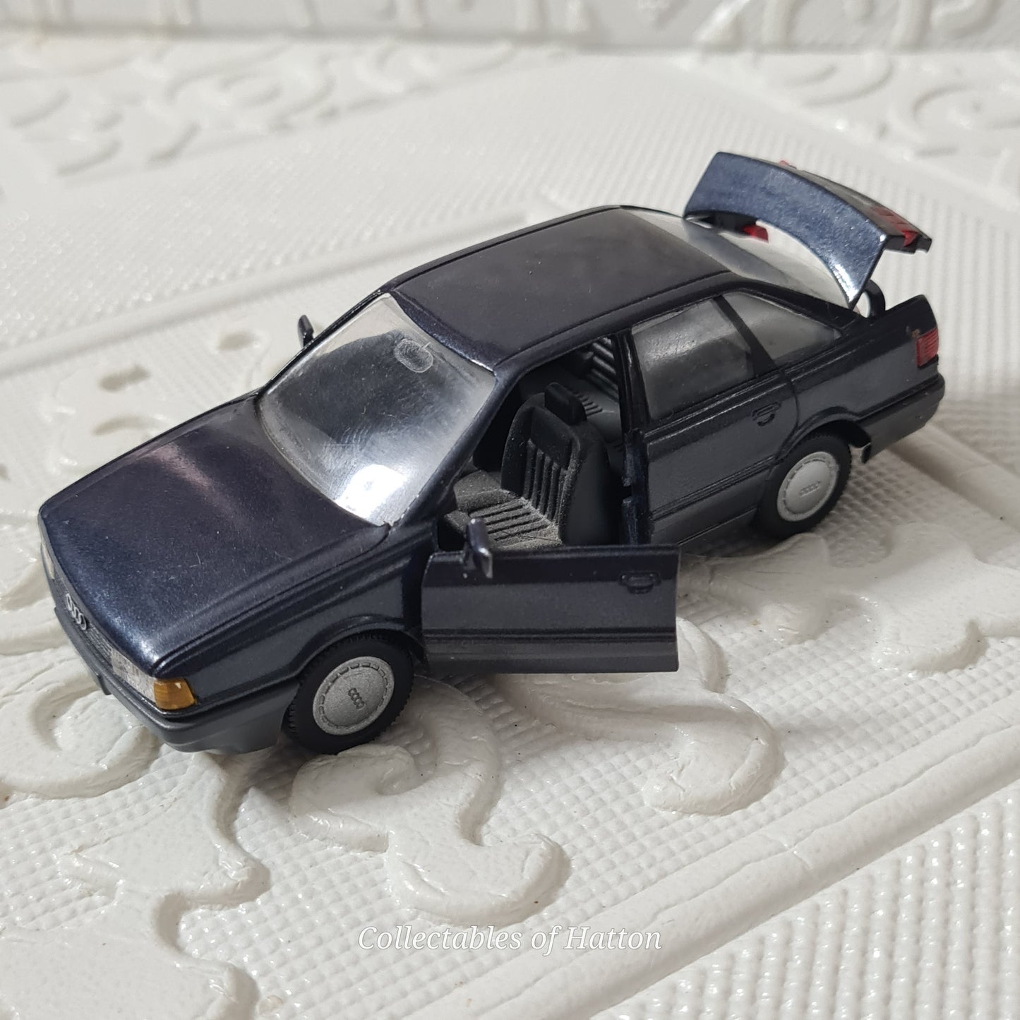 Gama 1:43 Audi 80 Quattro German loose diecast model very good dark blue