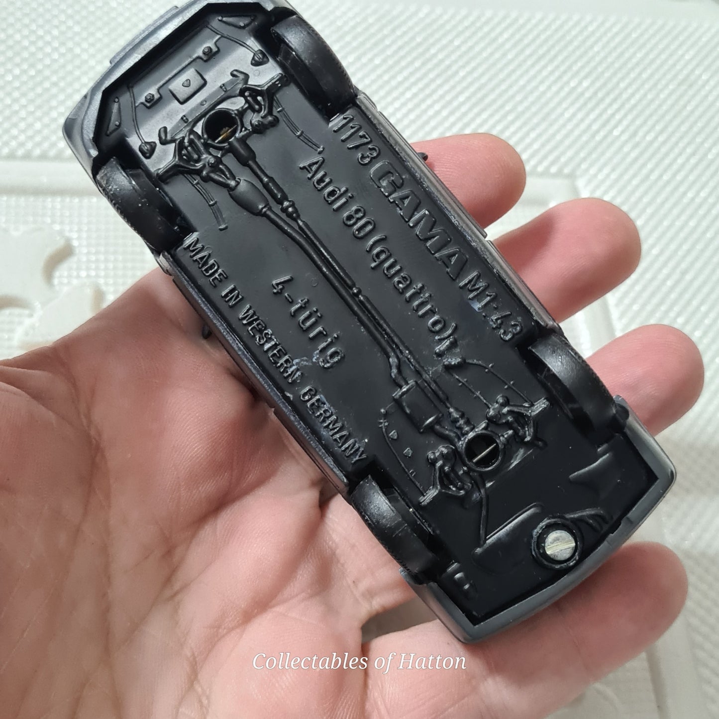 Gama 1:43 Audi 80 Quattro German loose diecast model very good dark blue