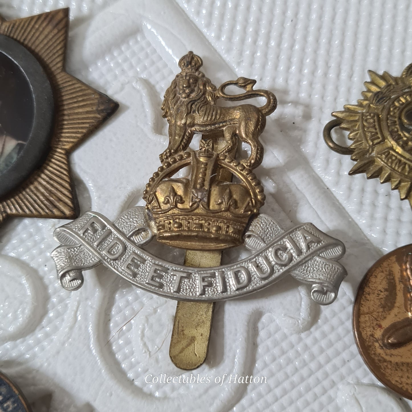 Interesting vintage Military British & royalty related badges buttons RAF etc