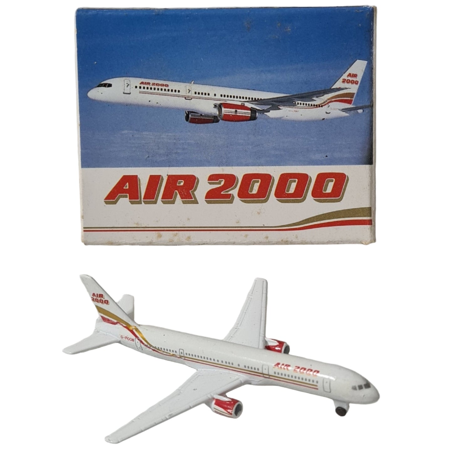 air 2000 boeing 757 model plane