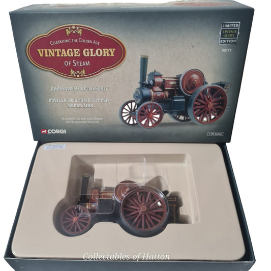 Corgi 80111 Vintage glory of steam 1:50 Fowler B6 Stump cutter Super Lion mint boxed