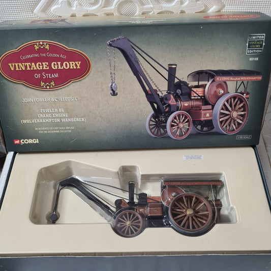 Corgi 80108 Vintage glory of steam 1:50 Fowler B6 crane engine wolverhampton wanderer mint boxed