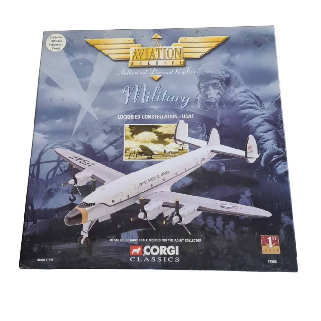 CORGI Aviation Archive 1:144 Military Lockheed Constellation USAF 47506 1st Edition boxed