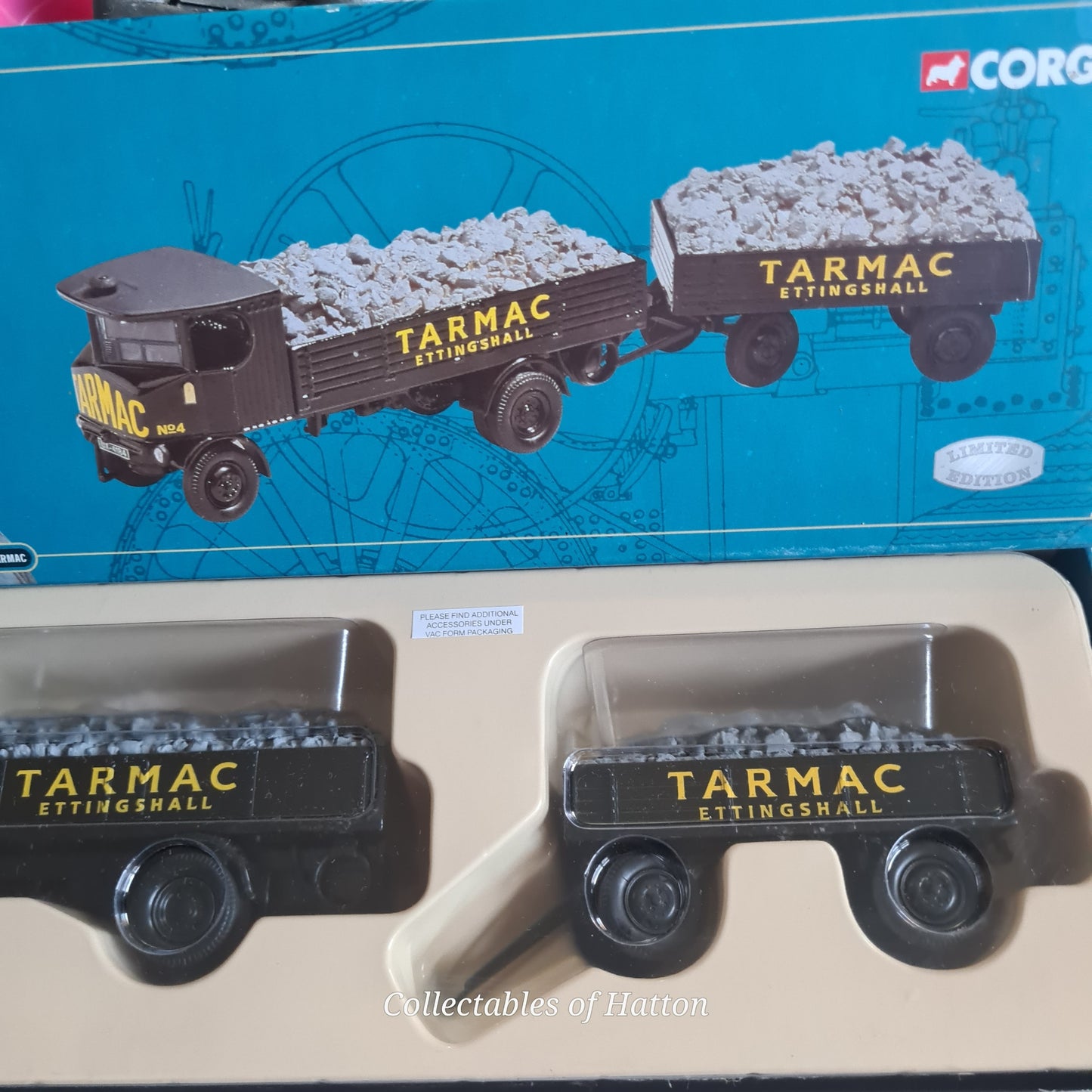 Corgi Dibnah's Choice CC20001 1:50 Sentinel Dropside wagon trailer load Tarmac mint boxed