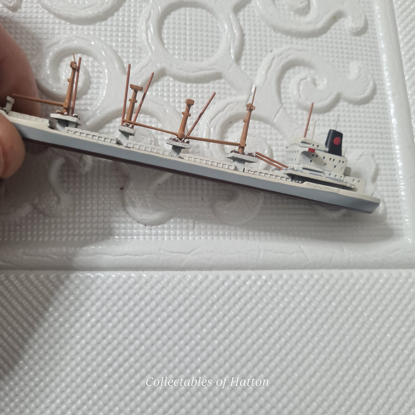 Hansa S 375 1:1250 Waterline Freighter "Lumumba" type GLR 1974 metal model ship loose