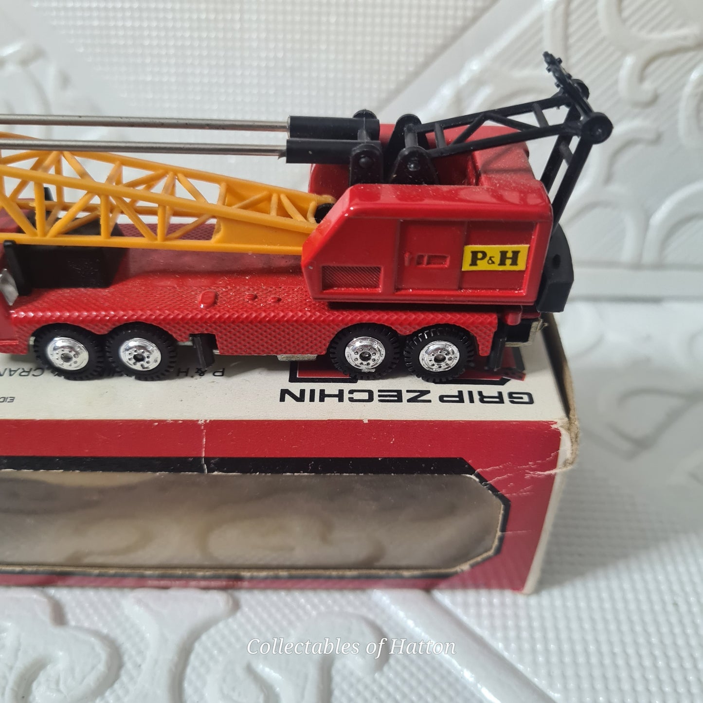 Grip Zechin 24 P&H Machinery Crane mint boxed retro japan diecast model