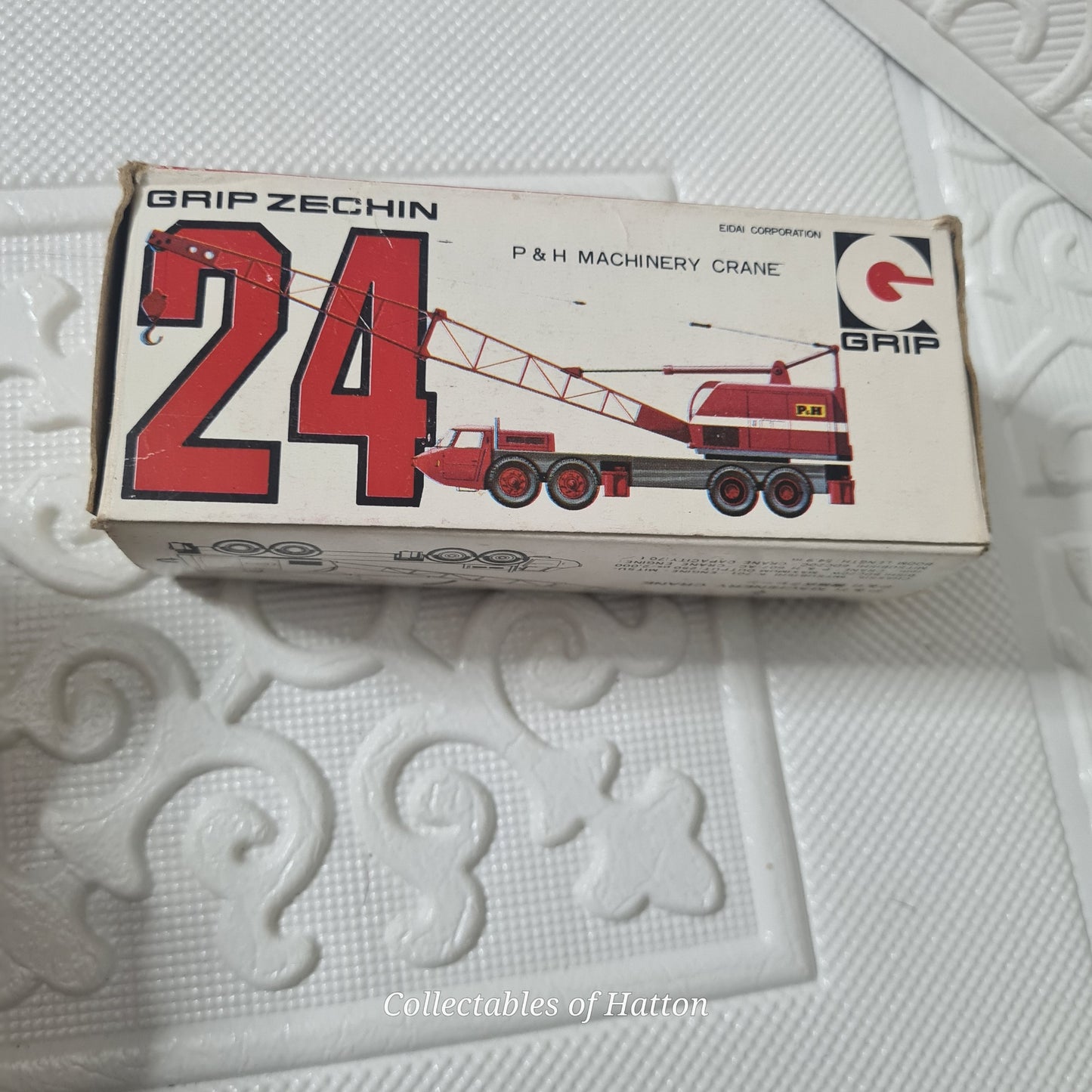 Grip Zechin 24 P&H Machinery Crane mint boxed retro japan diecast model