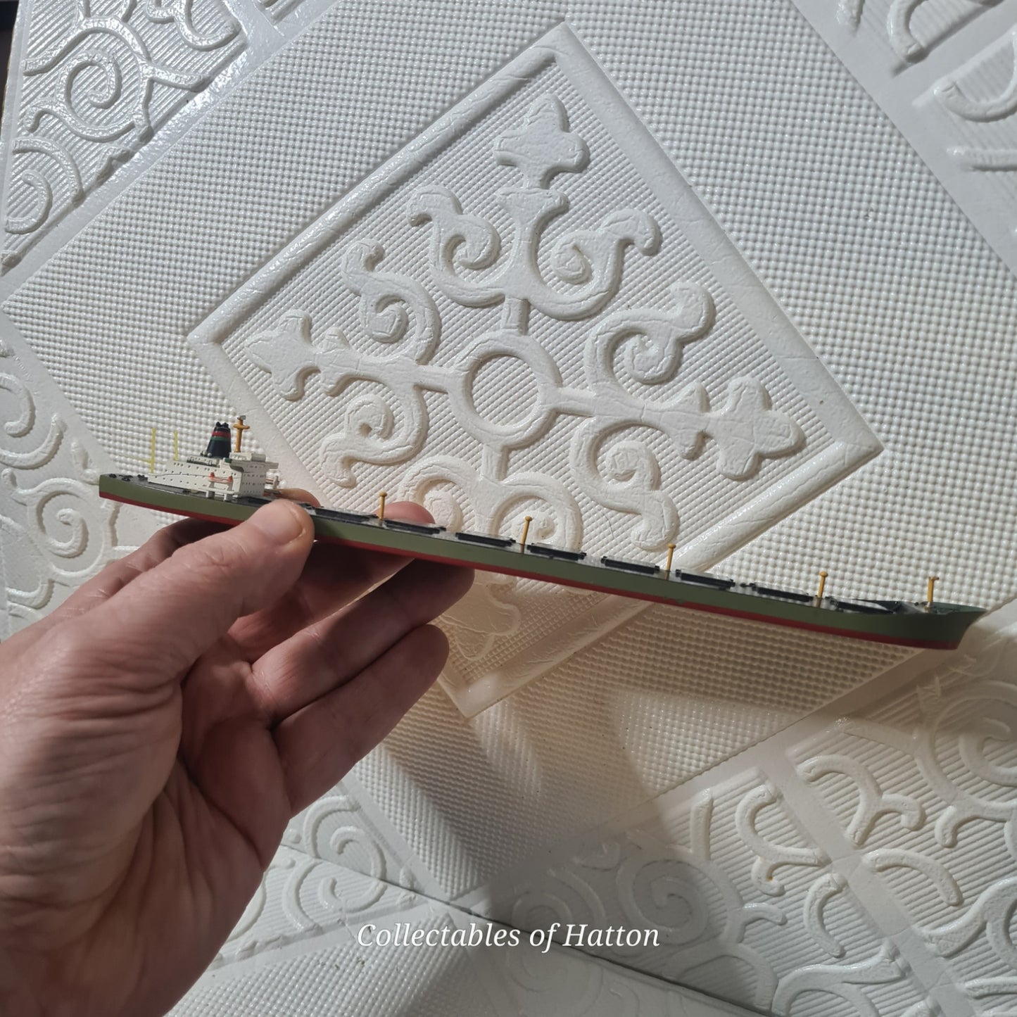 Hansa S 223 1:1250 Waterline Tanker "Stadt Bremen" rare metal model ship loose nice example