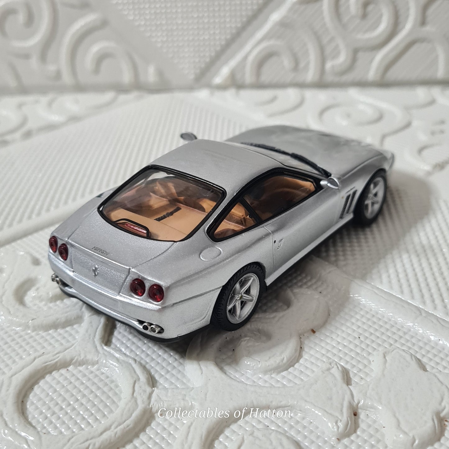Panini Supercars Collection  1:43 Ferrari 575M Maranello silver loose diecast model perfect