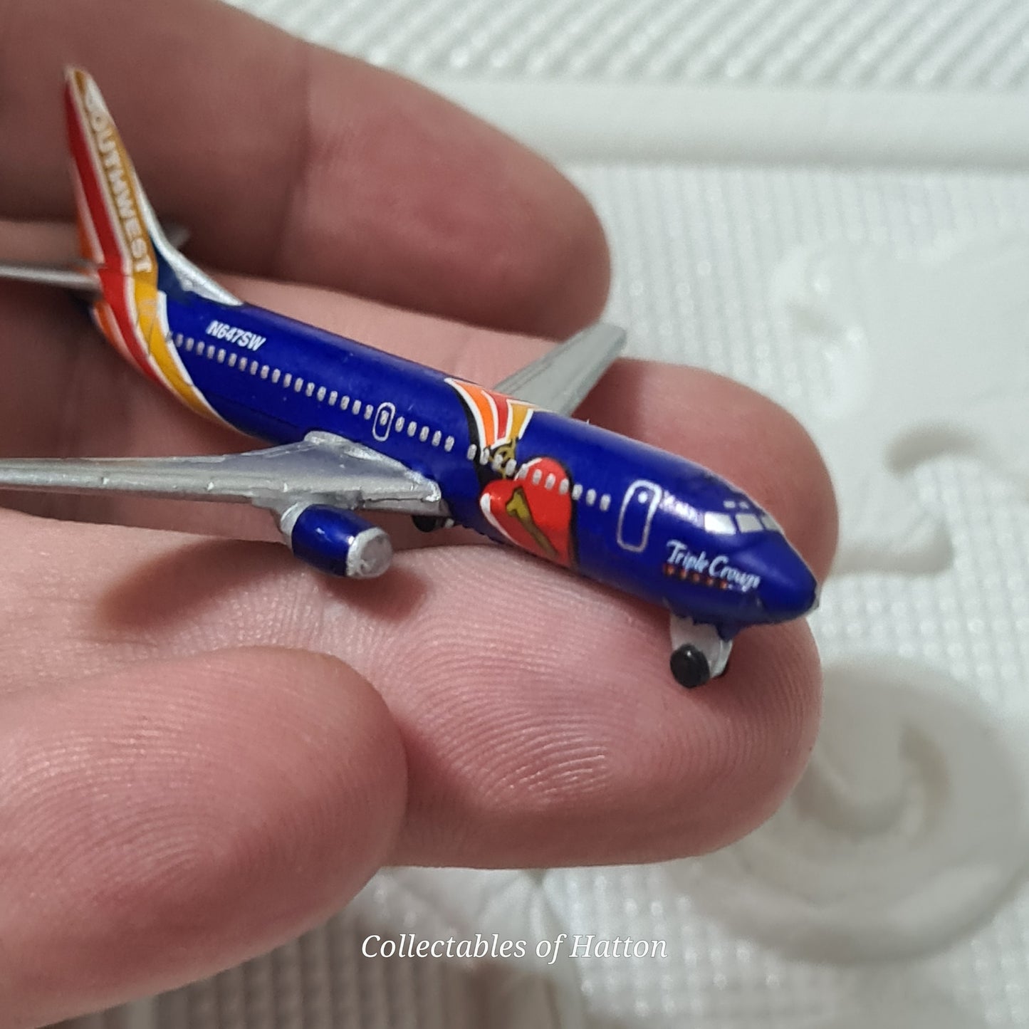 Schabak 1:600 Boeing 737-300 Southwest Triple crown Germany diecast plane boxed 925/160E