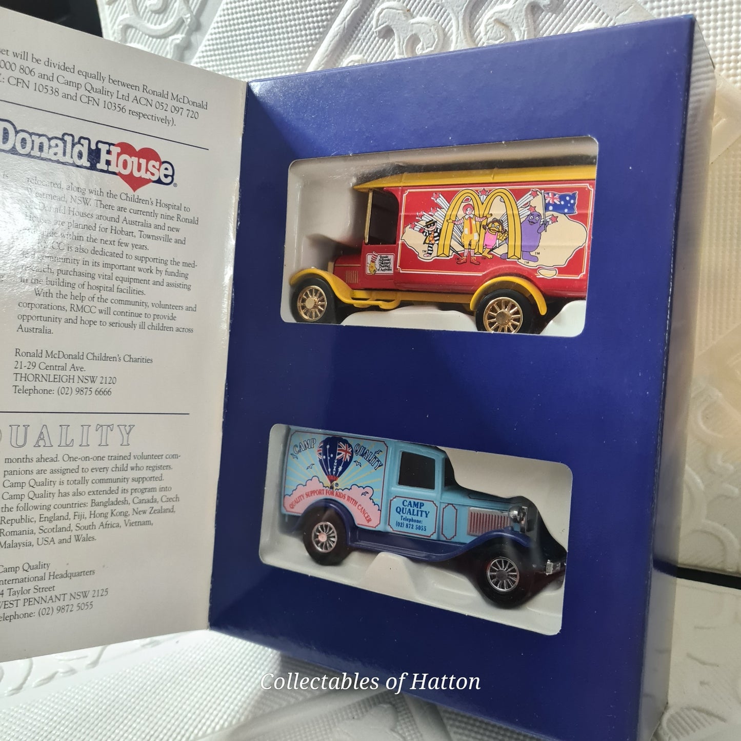 Matchbox Collectibles Ronald McDonald house 1996 collectors set children Australia boxed
