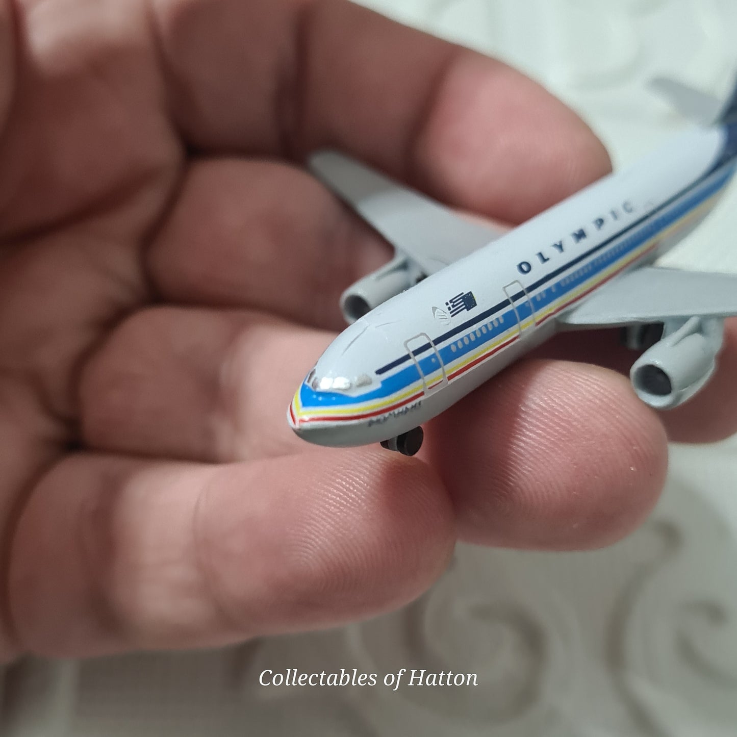 Schabak 1:600 Airbus A-300 Olympic Airways made Germany diecast plane 903/116