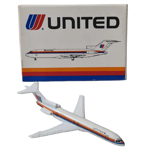 Schabak 1:600 Boeing 727 United Airlines made Germany diecast plane 906/23