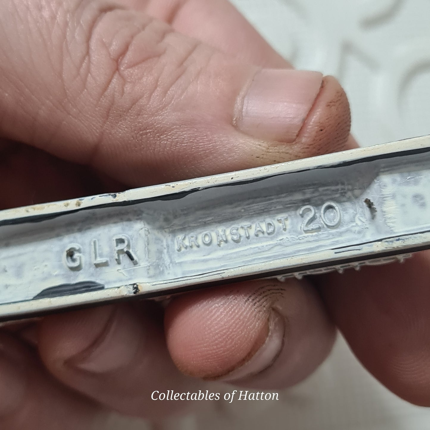 Rhenania GLR Kronstadt  1:1250   waterline white metal ship rare Russian model