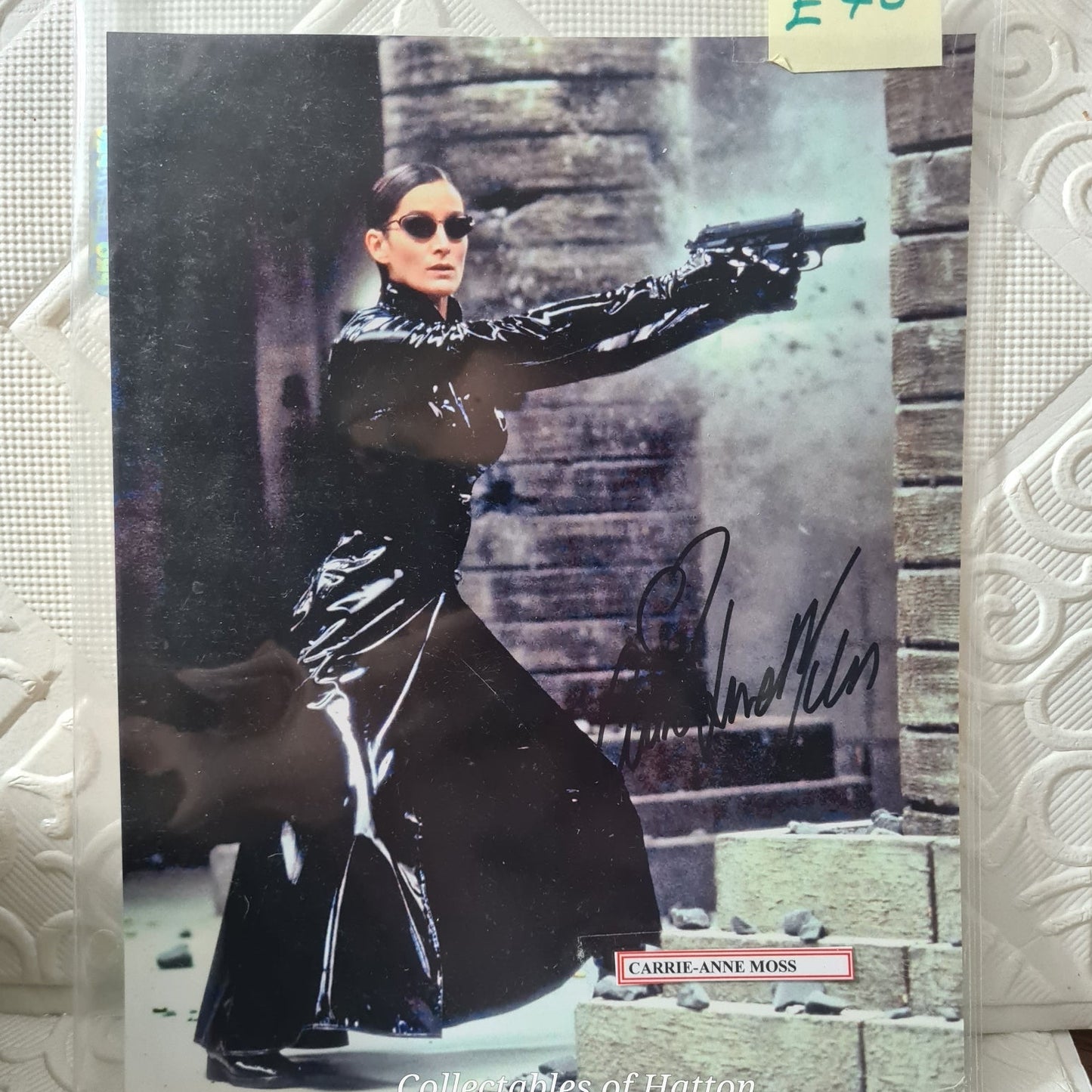 The Matrix Carrie-Anne Moss Autograph picture with coa viewpoint public relations #2