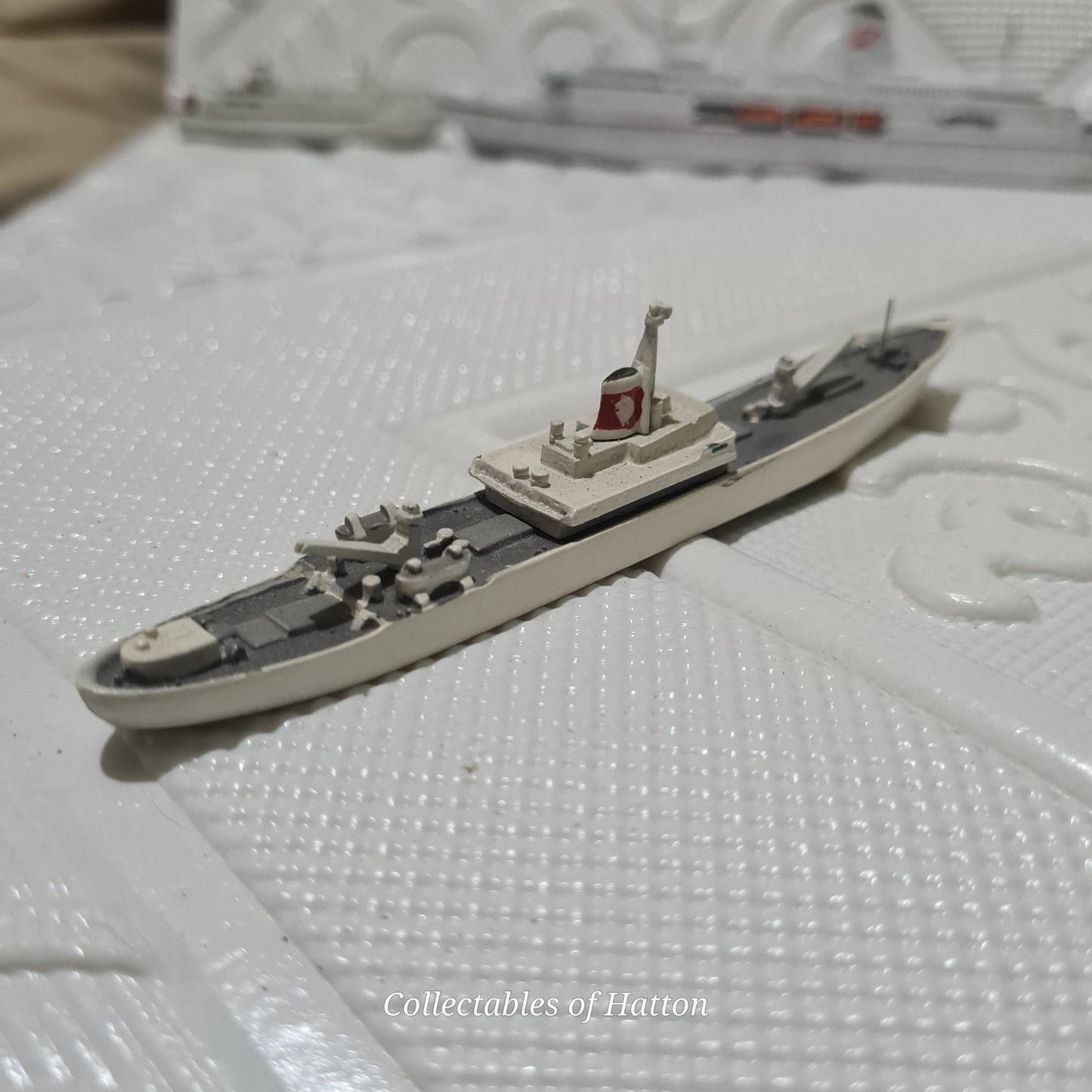 Delphin 10 1:1250 Wesmunde waterline metal model ship vgc