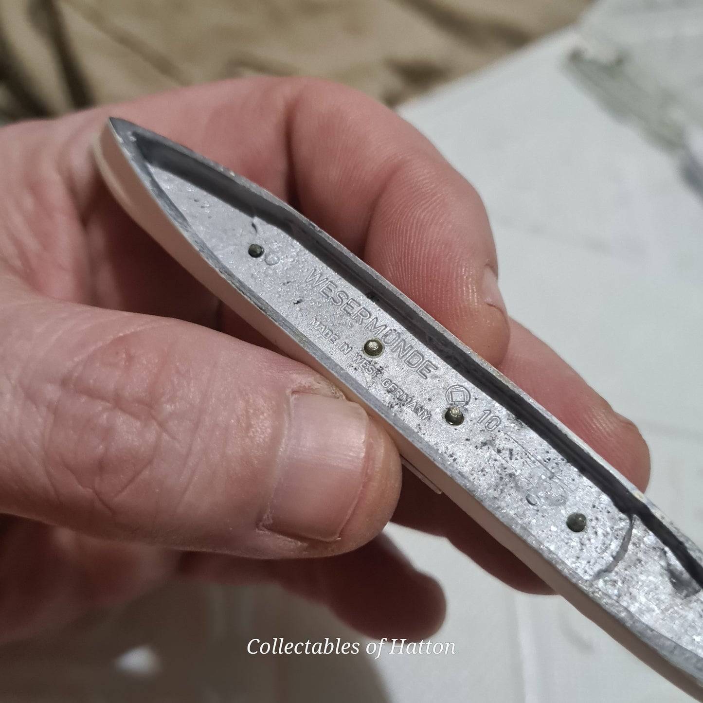 Delphin 10 1:1250 Wesmunde waterline metal model ship vgc