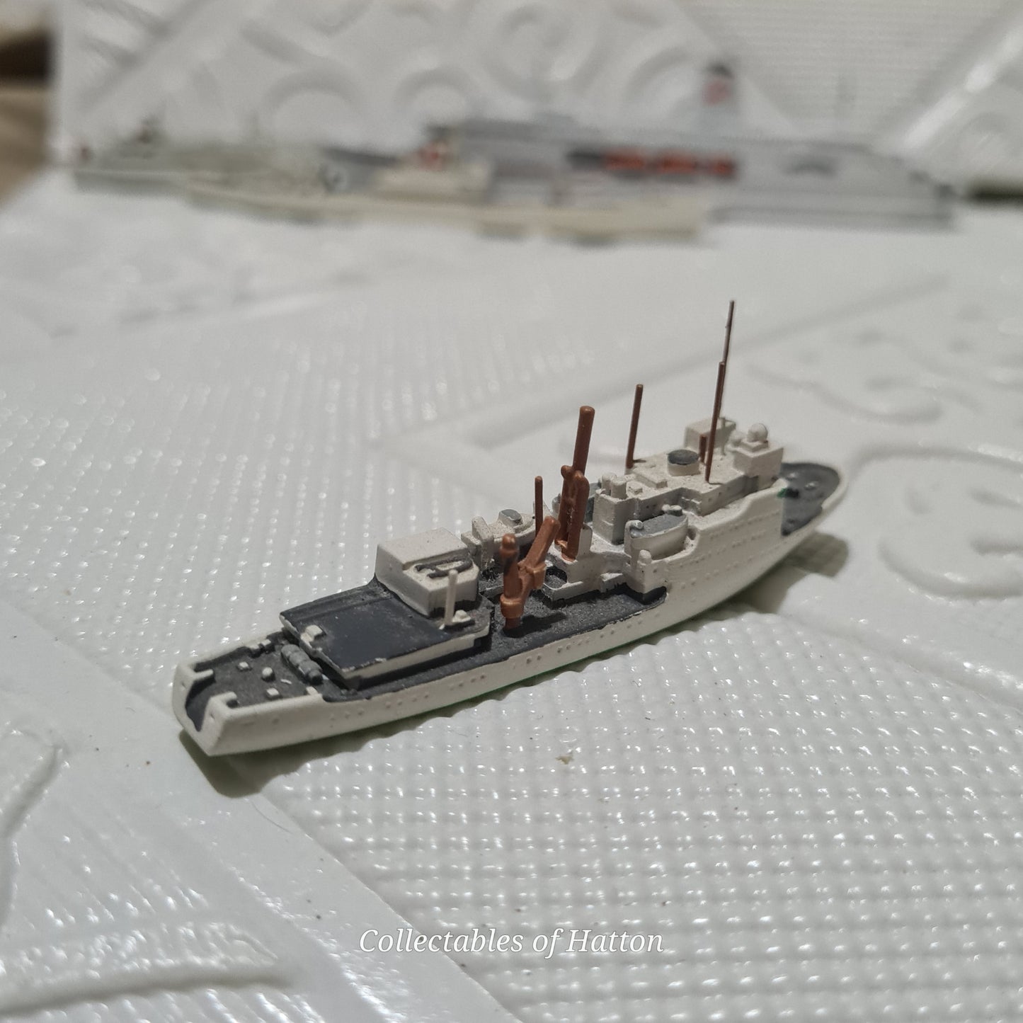 Hansa S 118 Meteor II 1:1250 Herstellar waterline model metal ship vgc