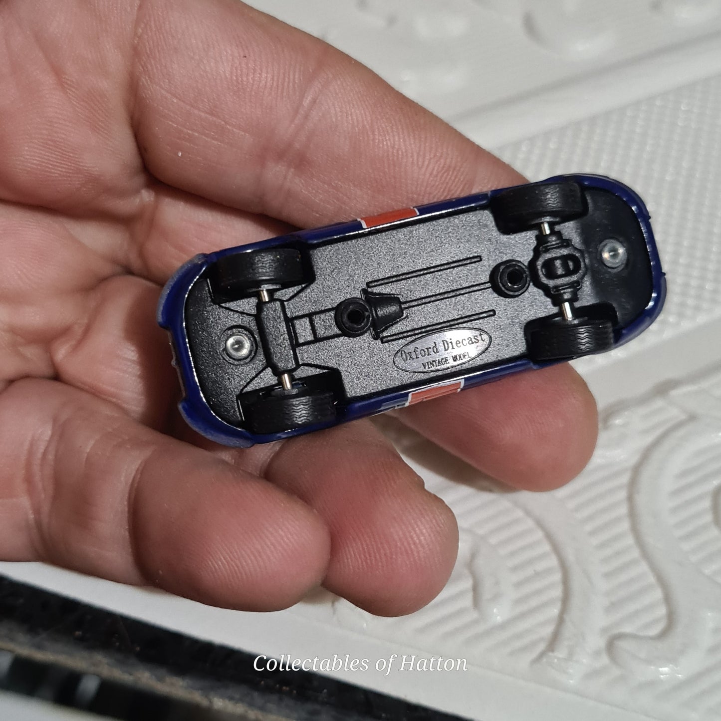 Oxford Diecast 1:76 Jaguar E-Type cabriolet union jack colours loose excellent