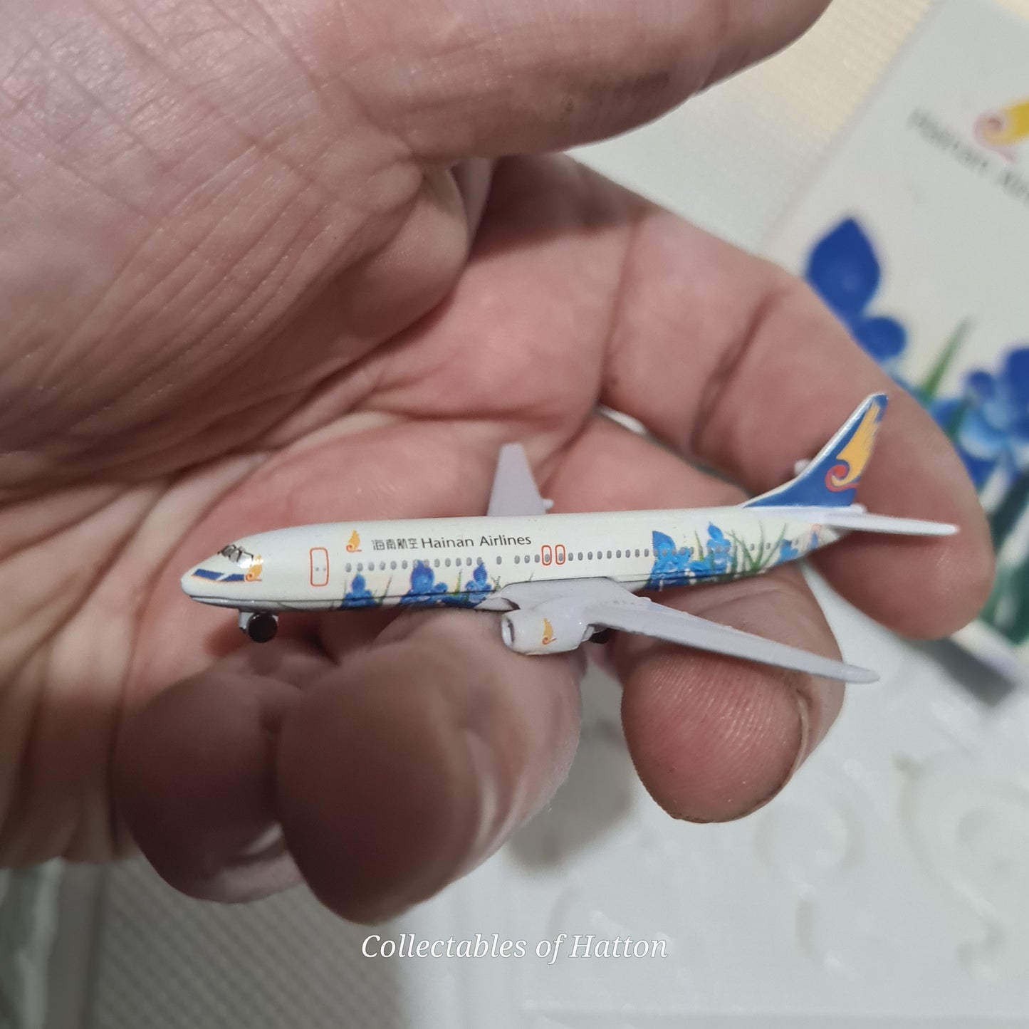 Schabak 1:600 Boeing 737-800 Hainan Airlines rare made Germany diecast plane 965/217a